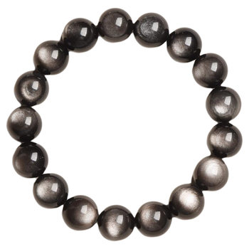 
Natural silver obsidian bracelet collected by over 1,700 people