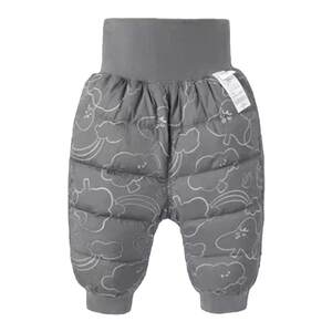 
Broken code clearance baby down pants 2023 winter clothing 1-year-old baby high waist belly protection warm pants children's trousers