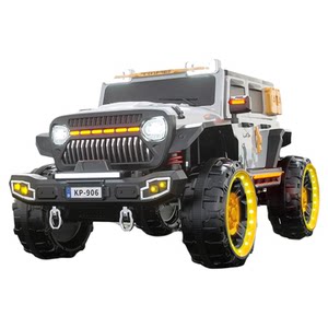 Children's electric vehicle Wrangler four -wheel drive goes through wild jeep.
