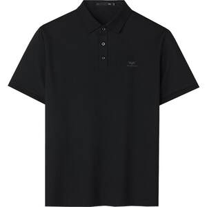 
HLA/Heilan Home Light Business Short Sleeve POLO26 Spring and Summer New Style Mulberry Silk Printed T-shirt Men's Gift