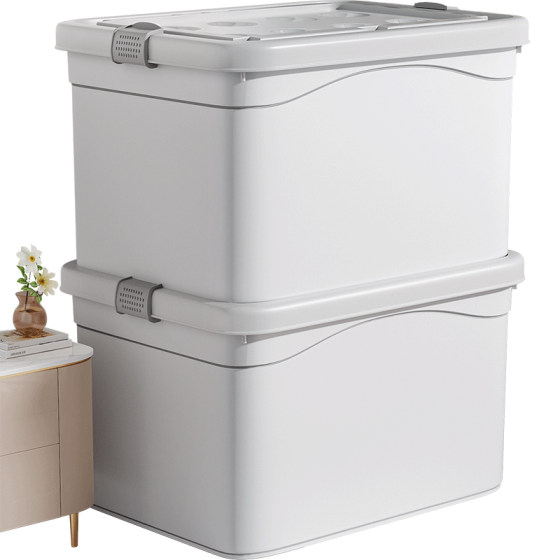 Jiabangshou large capacity plastic open storage box household clothes toy storage box thickened wardrobe tidying box
