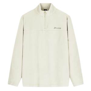 
361 sports sweatshirt men's 2025 autumn and winter new men's velvet half-cardigan sweatshirt polar fleece jacket lining