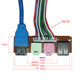 3.0版 主机箱QH-01A前置面板USB+音频 挡板线USB 3.0+3.5mm扩展卡