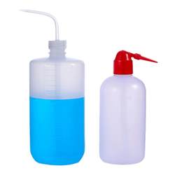 White plastic wash bottle PE transparent squeeze bottle