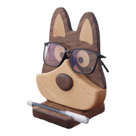 Solid Wood Glasses Shelf Multifunctional Desktop Storing Relief Mobile Phone Relief iPad Smedy Watch Hand Piccoding frame
