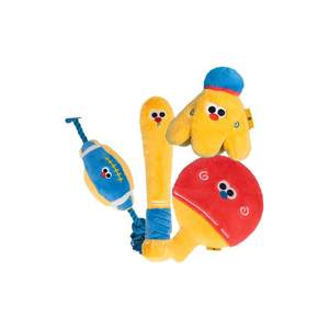 
Petinn Petsville Cats and Dogs Toys Table Tennis Football Plush Interactive Voice Grinding Teeth Self-Education