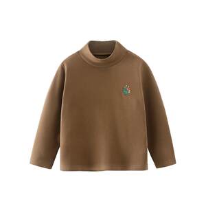 
[Antibacterial Fever] Qiqi Bear Baby Bottoming Shirt New Year Thickened Winter Boys T-Shirt Long Sleeve Warm New Year Clothes