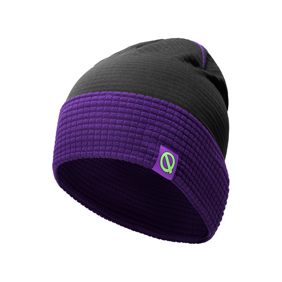 
Qinggong thermal checkered knitted hat 2.0 autumn and winter outdoor sports warm fleece sports running hat cold hat for men and women