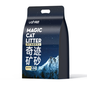 UAH has Haat Sand ore, deodorized dust -free sodium -based original ore sand mixed puffed soil ore material cat sand 4.6kg

