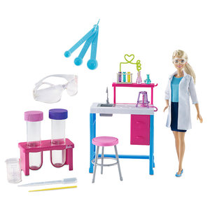 
[Self-operated] Barbie doll toy set gift box Little scientist girl princess clothes shoes GBF78