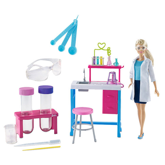 
[Self-operated] Barbie doll toy set gift box Little scientist girl princess clothes shoes GBF78