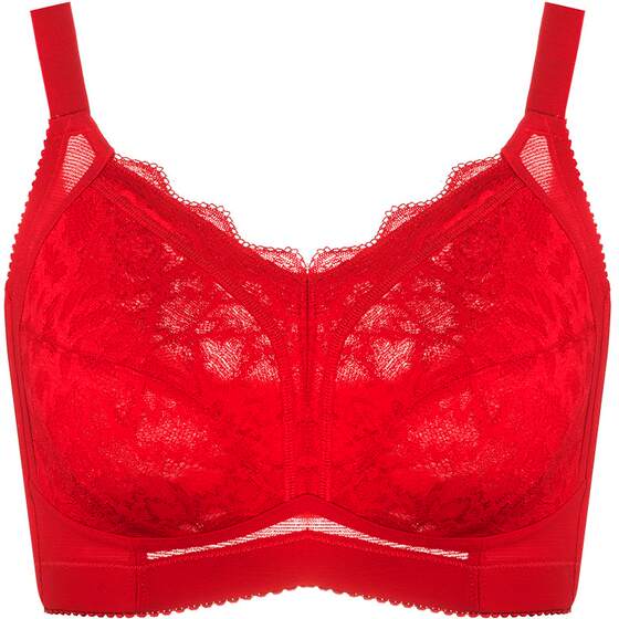 Women with large breasts and small bras, full-cup, thin, wire-free, push-up, breast-retracting, anti-sagging, large-size, big-breasted underwear