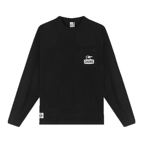 CHUMS Qiaqia Bird Outdoor Sports Sweater Casual Knitted Embroidered Long Sleeve T-shirt Cotton Men's and Women's Spring and Autumn New Style