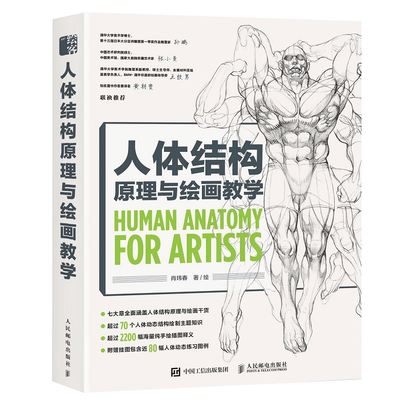 肖伟春人体结构教学书游戏动漫绘画教程自学人物绘画技巧