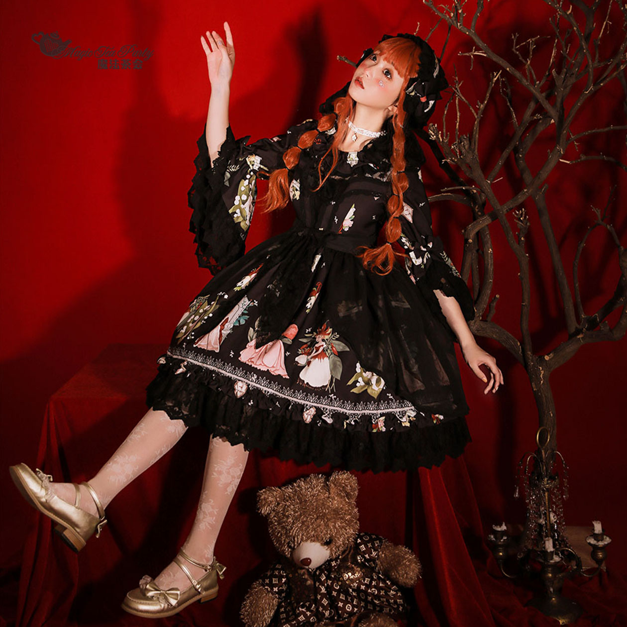 【现货】魔法茶会lolita「小艾达的花」洛丽塔中世纪欧式连衣裙OP