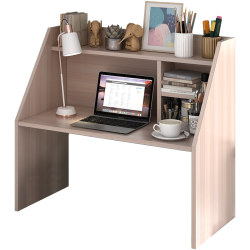 College student's bed desk for lazy people