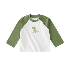
Children's long-sleeved T-shirt 2026 new boys' pure cotton striped T-shirt spring and autumn baby bottoming shirt with spring clothes