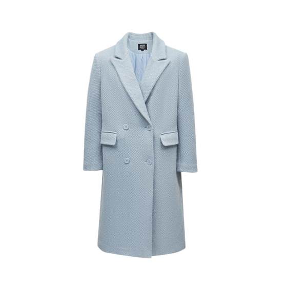 tq District Aizhi Vero Moda Trench Coat Women's 24 Autumn and Winter Simple Solid Color Silhouette Clip Cotton Thicken Coat Trend