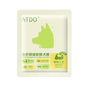 
ATDO Duck Meat and Pear Fresh Steamed Soft Food Trial Baked Dog Food Pomeranian Bichon Teddy Special for small and medium-sized dogs, young and adult dogs