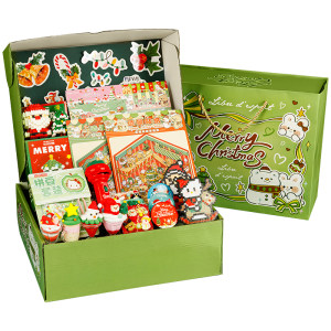 
Christmas element cartoon stickers, cream gum card accessories, gift box set, soft glue quicksand greeting card card set, girl handmade diy, children's stickers, decorative toys, creative gifts, birthday cute