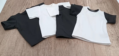 taobao agent BJD baby jacket Custom short -sleeved printed pure white pure black T -shirt 6 points 4 cents 3 points, uncle's new spot, two pieces of free shipping