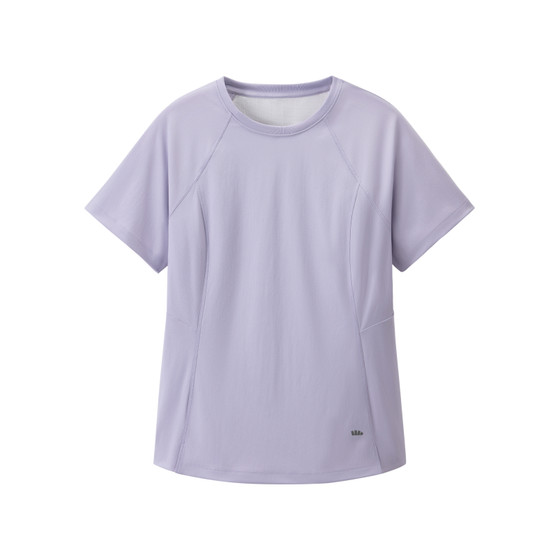 
Jiaoxia women's quick-drying sports T-shirt spring and summer tops are heat-covering and breathable mountain style outdoor solid color cool ice silk short sleeves
