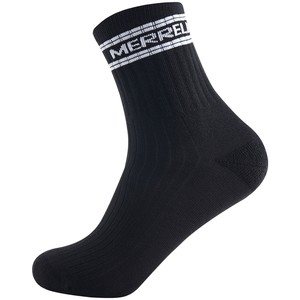 MERRELL Unisex Comfortable and Breathable Socks Black and White Light Green Mid length Socks Outdoor Sports Socks for Men and Women