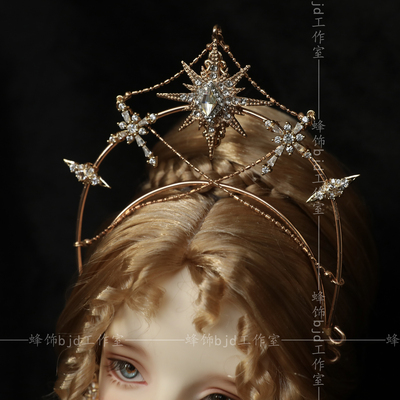 taobao agent The bee jewelry Diana headdress set a free shipping three four 34 points of religious hair ornament to make a crown with Baroque