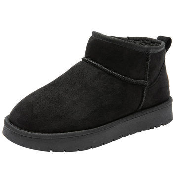 Snow boots leisure, simple flat -bottomed foot heel
