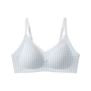 
French lace underwear for women to push up small breasts to make them look bigger, seamless lift-up, anti-sagging, secondary breasts shrinking girl's bra