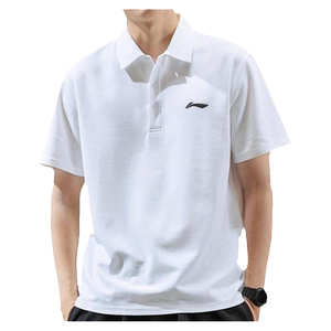 Li Ning POLO Shirt Men's short -sleeved summer new business lapel ice silk fast dry T -shirt breathtake leisure sports top
