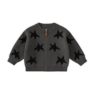 
INSbobo boy sweater 2025 autumn new boys sweater baby cardigan jacket children's autumn fashion