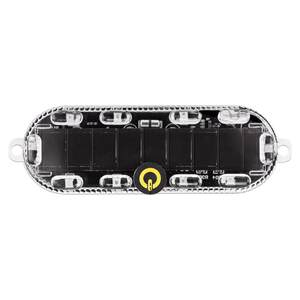
Automobile and motorcycle electric vehicles anti-rear collision solar flash warning light without wiring width LED night rear tail light