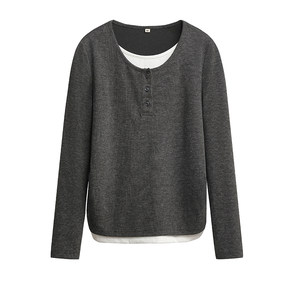 
Jingqi Maternity Suit Spring New Lazy Fake Two-piece Tops and Pants Plus Velvet Spring Clothes Fashionable High-end Spring Clothes