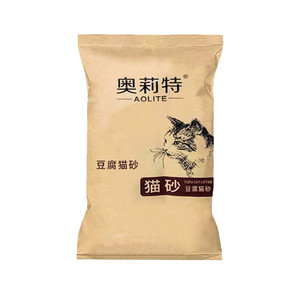 Olyt cat sand tofu sand deodorizing low dust can flush the toilet and the soil mixed cat sand free shipping big bag