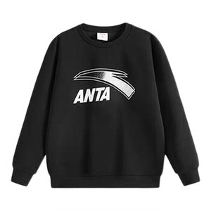 
Anta children's sweatshirt men's 2026 winter new round neck long-sleeved t-shirt cotton pullover medium and large children's sports top