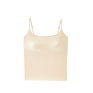 
Liquid foundation suspender vest for women in summer thin inner breast pad integrated bra invisible beautiful back underwear base top