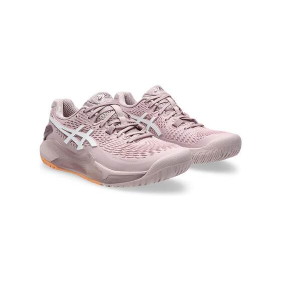 亚瑟士 ASICS 女鞋网球鞋系带潮流时尚休闲粉色 GEL-Resolution 9