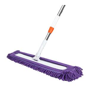 Flat absorbent mop household one-mop chenille cloth stainless steel cleaning mop wooden board tile floor mopping artifact