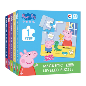 
Peppa Pig Magnetic Piece Puzzle 2-3-4-5-6 Years Old Children's Entry-Level Baby Quiet Book Educational Toy