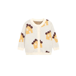 
whitewheat children's 26 new spring cardigans for boys and girls baby casual cotton all-printed sweaters