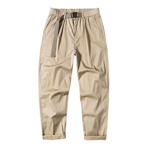 
High-end khaki casual pants men's loose large size straight work pants spring new men's sports pants tapered pants