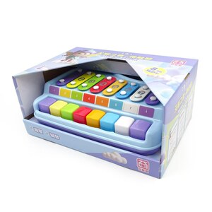 
Puzzle star child fun hand-knocking piano sound and light sensing 3-in-1 eight-tone piano playing piano children's musical instruments toys early education