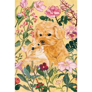 
Cat's Sky City 1000-piece jigsaw puzzle, furry snuggle cat and dog adult version, decompression educational toy gift