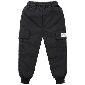 
Children's down pants, boys, girls and babies, winter outer wear, thickened and warm, small, medium and large children's high-waist workwear cotton pants