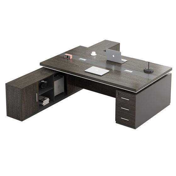 The desk dual -position face -to -face manager room Modern boss table and chair combination financial computer table is integrated