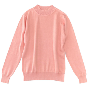 Dongrun Lotus long velvet cotton cotton sweater female half -high -neck long -sleeved long -sleeved simple bottoming shirt 100%cotton thread sweater
