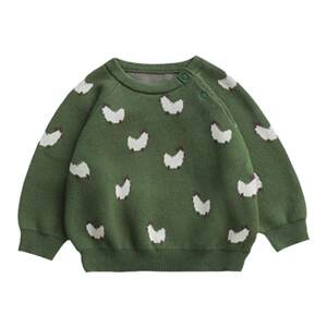 
WhiteWheat Children's Autumn and Winter New Knitted Sweater for Boys and Girls Cotton Sweater for Baby Winter Fashionable Top