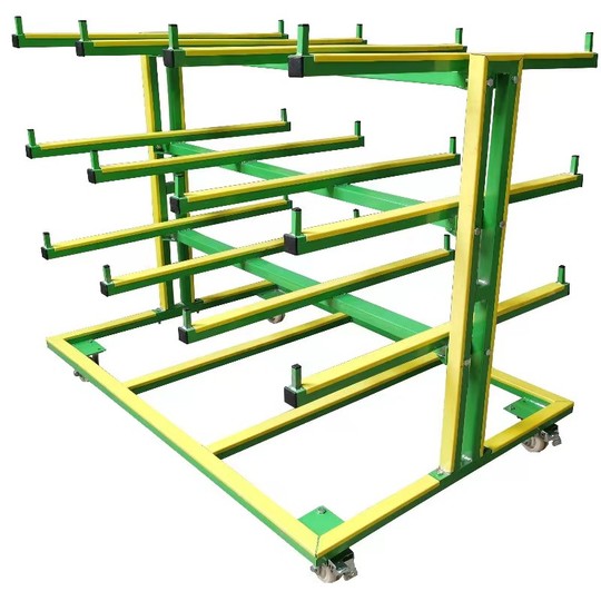 Soar Aluminum Profile Storage Rack - Door & Window Tool Cart