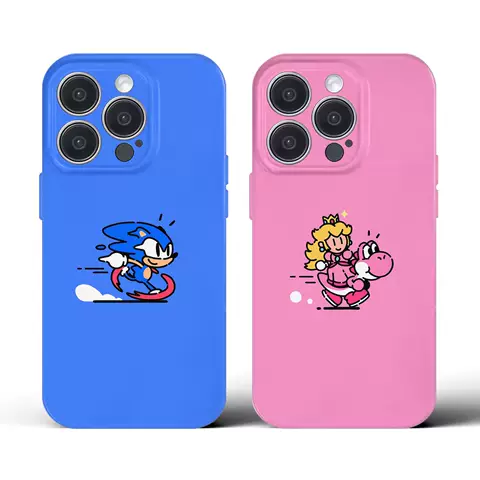 Cartoon Illustration Silicone Phone Cases – iPhone 17, iPhone 16, iPhone 15, iPhone 14, iPhone 13